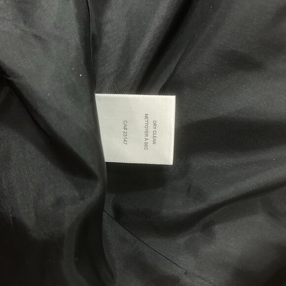 Talbots Houndstooth Tweed Blazer Skirt Set Sz 4 Wool Blend Pockets Zipper Front - Picture 8 of 12